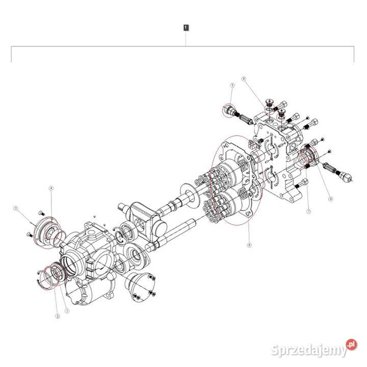 Komplet uszczelek skrzyni HST TRG270 LS Tractor Tajęcina sprzedam