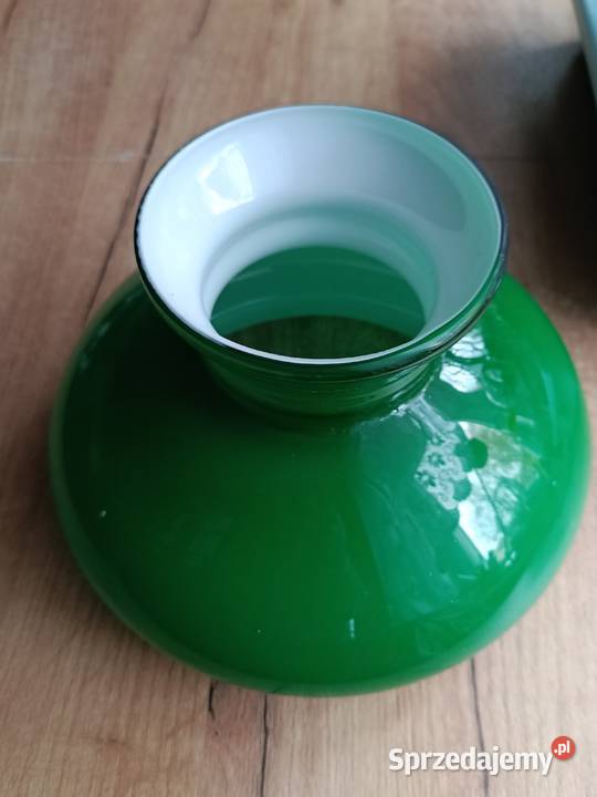 Duży szmaragdowy klosz do lampy lampy naftowej zachodniopomorskie