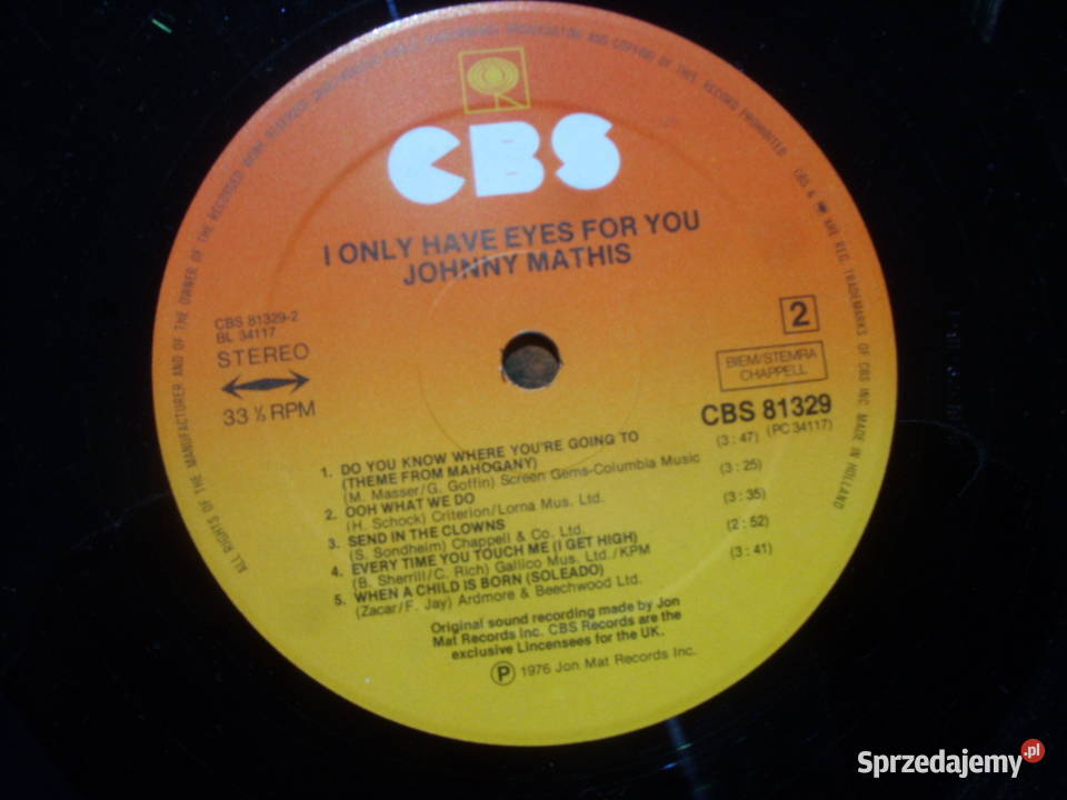 Winyl LP JOHNNY MATHISI ONLY HAVE 1976 R Wołów