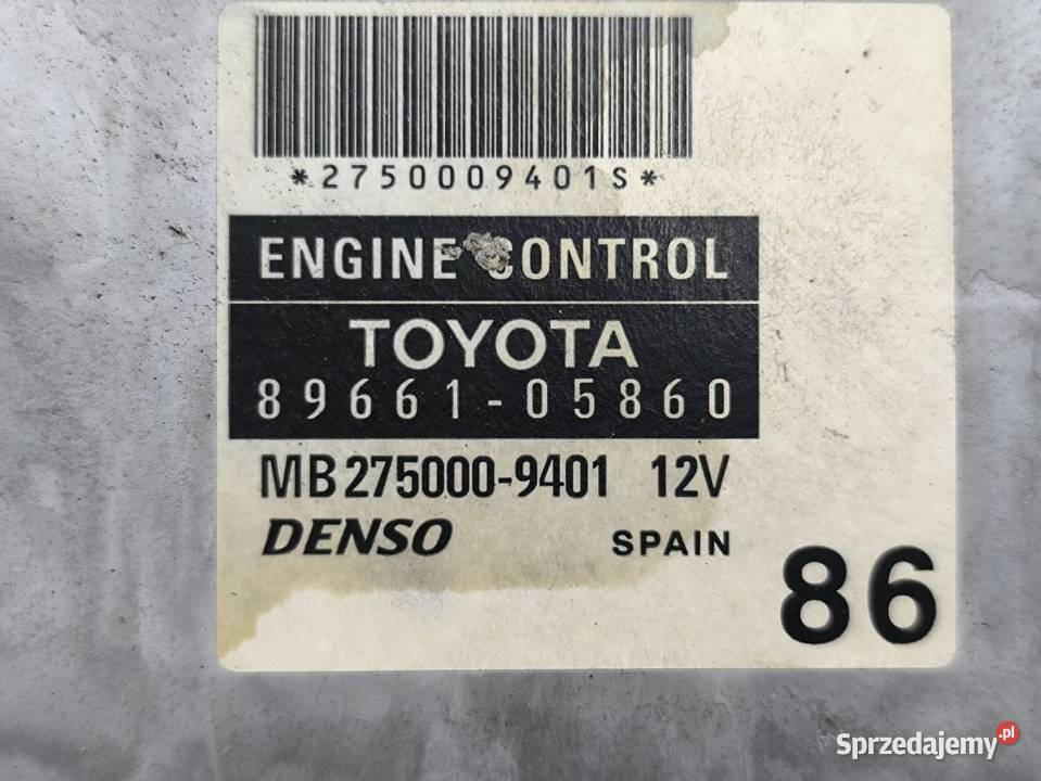 STEROWNIK KOMPUTER SILNIKA TOYOTA AVENSIS II T25 osobowe