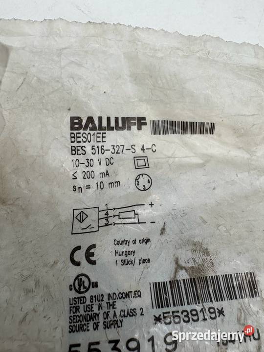 Balluff BES01EE BES 516327S4C Czujnik indukcyjny Warszawa