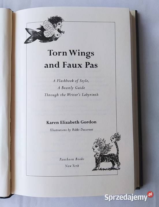 TORN WINGS AND FAUX PAS Karen Elizabeth Gordon sprzedam