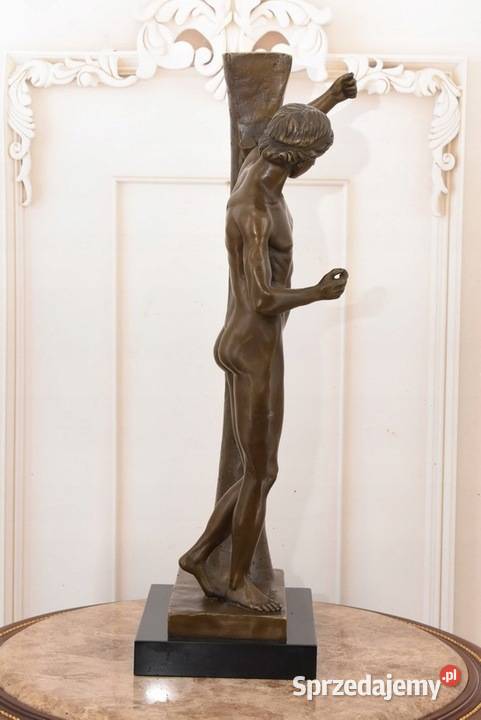 Apollo z Jaszczurką Figura Rzeźba z Brązu małopolskie