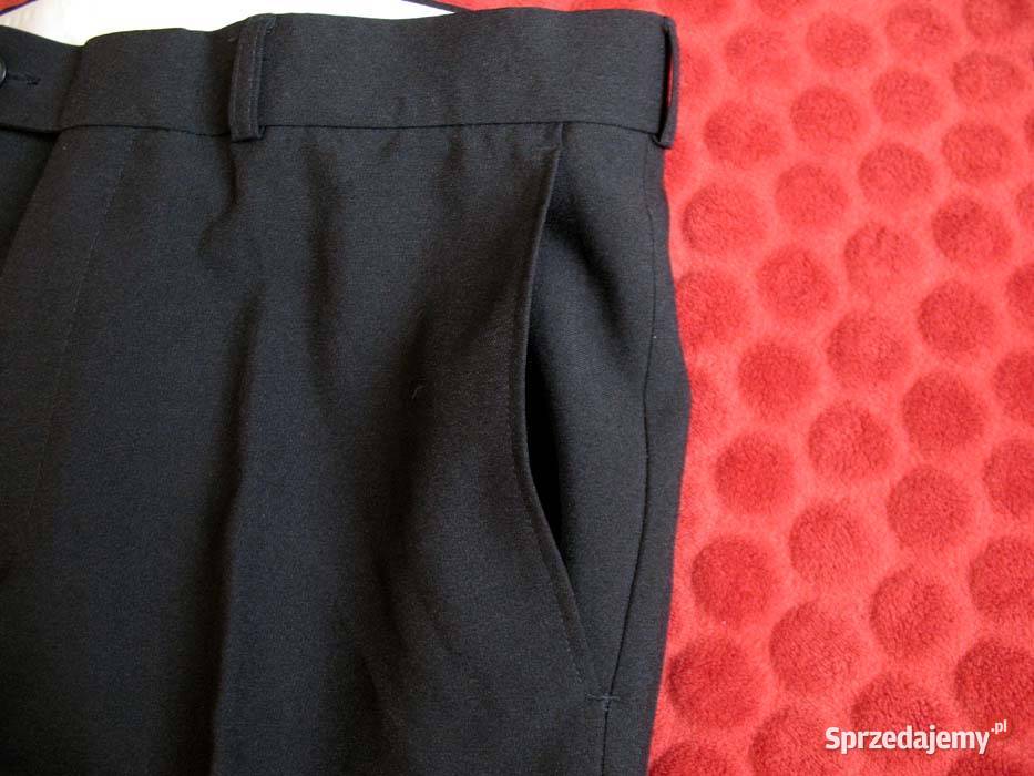 Spodnie czarne eleganckie męskie W 32 L33 pas 85 Siedlce sprzedam