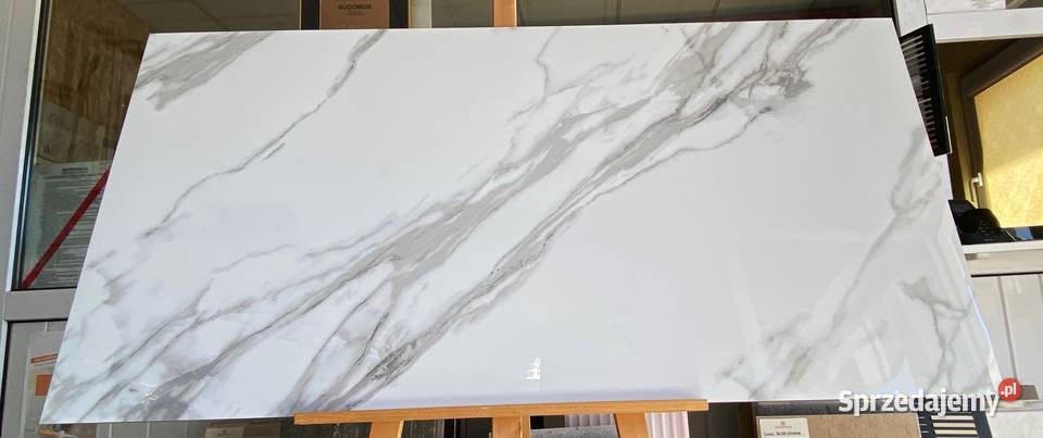 płytka 60x120 Statuario poler Lux Gres Podłogi i schody