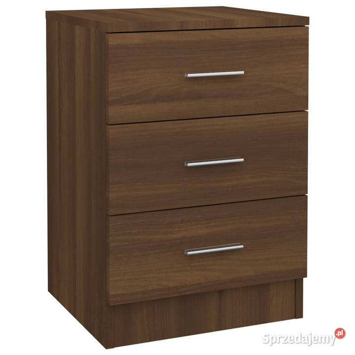 Szafki nocne 2 brązowy dąb 38x35x56 WM815326 Warszawa