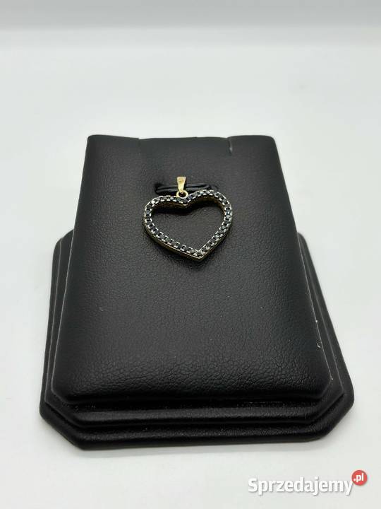 Złota zawieszka pr 585 108g Serce dwustronne złoto Elbląg