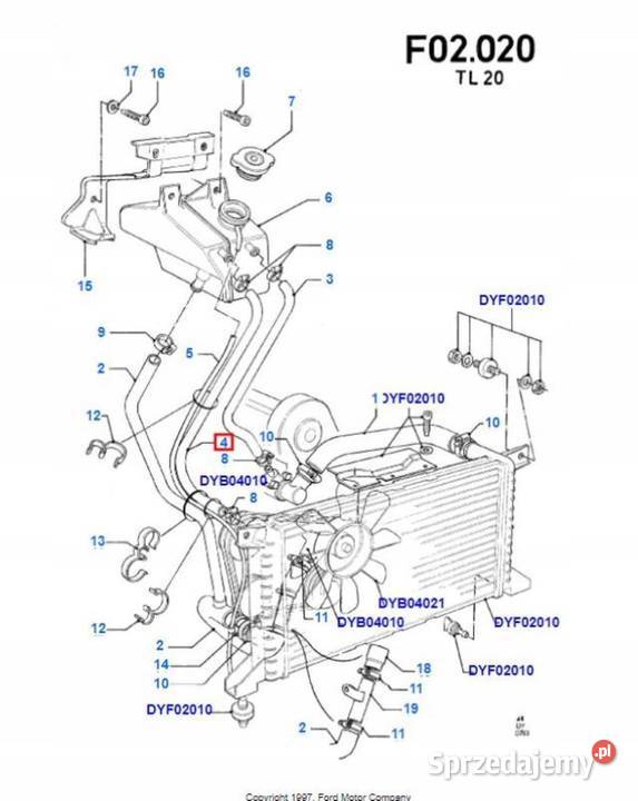 PRZEWÓD WODY FORD TRANSIT 9194 20 6650325 sprzedam