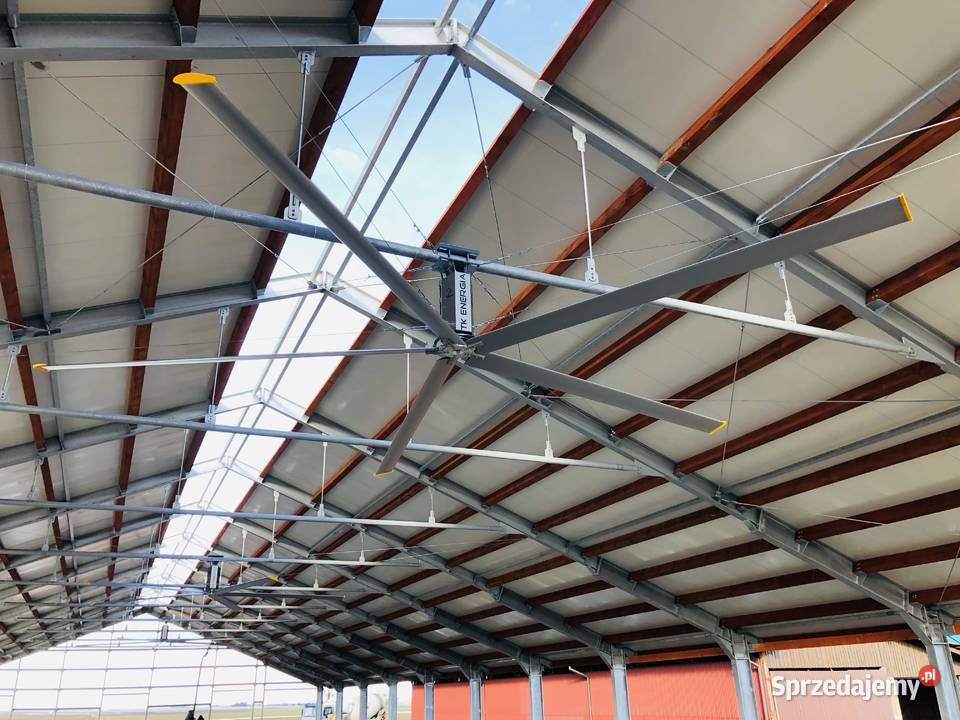 Wentylator poziomy HVLS Helikopter do obory śląskie Częstochowa sprzedam