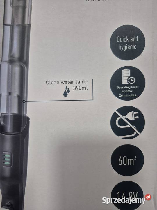 MOP ELEKTRYCZNY OBROTOWY 2W1 MYJĄCY SUSZĄCY DO Mopy Wschowa