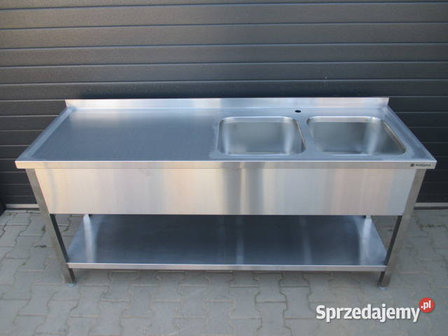 Zlew Gastronomiczny 2 Komorowy Zabudowany