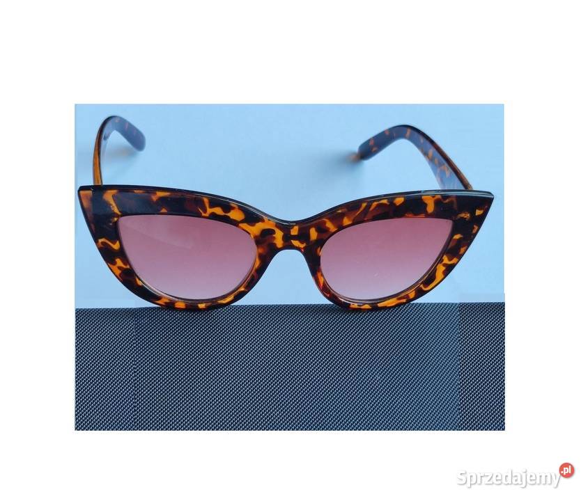 kocie panterki okulary słoneczne lata 60te