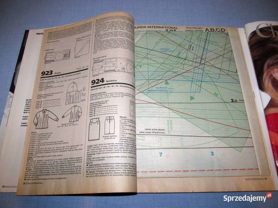 Burda International Jesień 1995 moda szycie Skępe