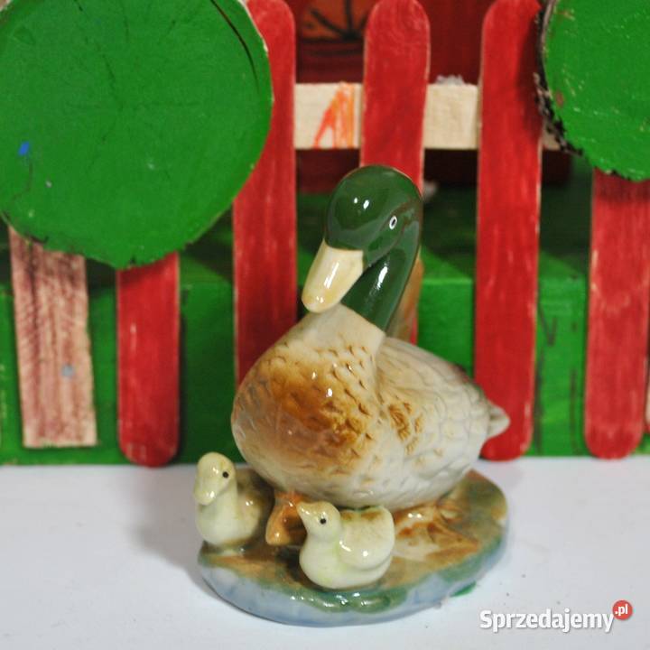 Porcelanowa kacza rodzinka Szczytno