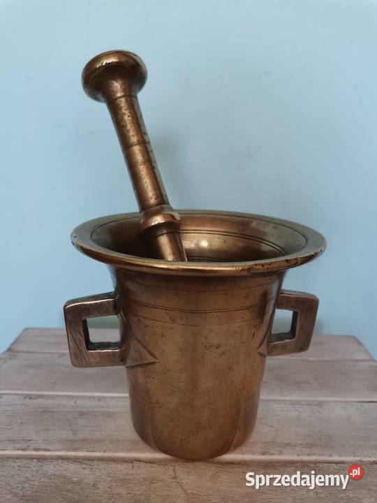 Stary mosiężny Tłuczek Art Deco Antykwariat Kraków