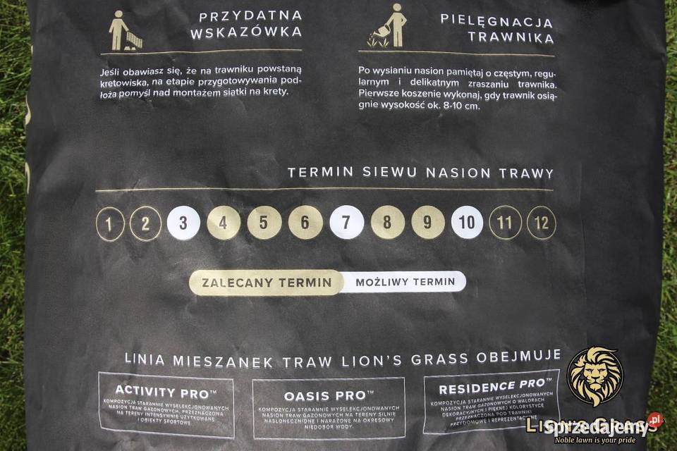 TRAWA ODPORNA na tereny suche przydomowe Cieśle