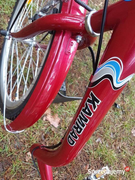 Rower trójkowłowy Kamrad II używany czerwony Pozostałe Łask sprzedam