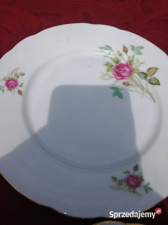 filiżanka śniadaniówka z różą łódzkie Chorzew