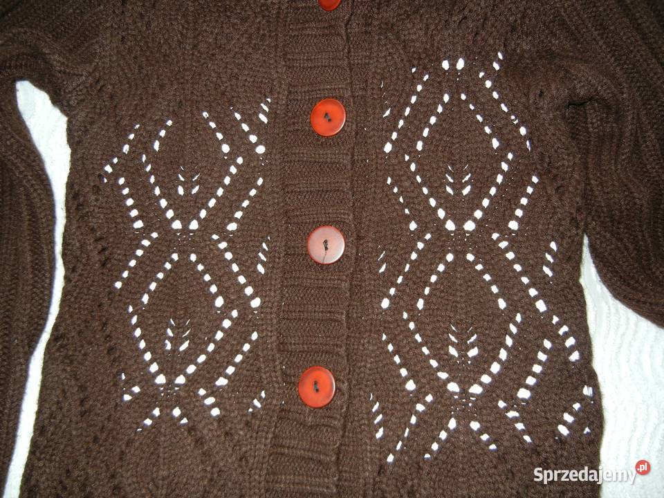 Sweter brązowy rozpinany z kapturem rozmiar XL dolnośląskie Wrocław sprzedam