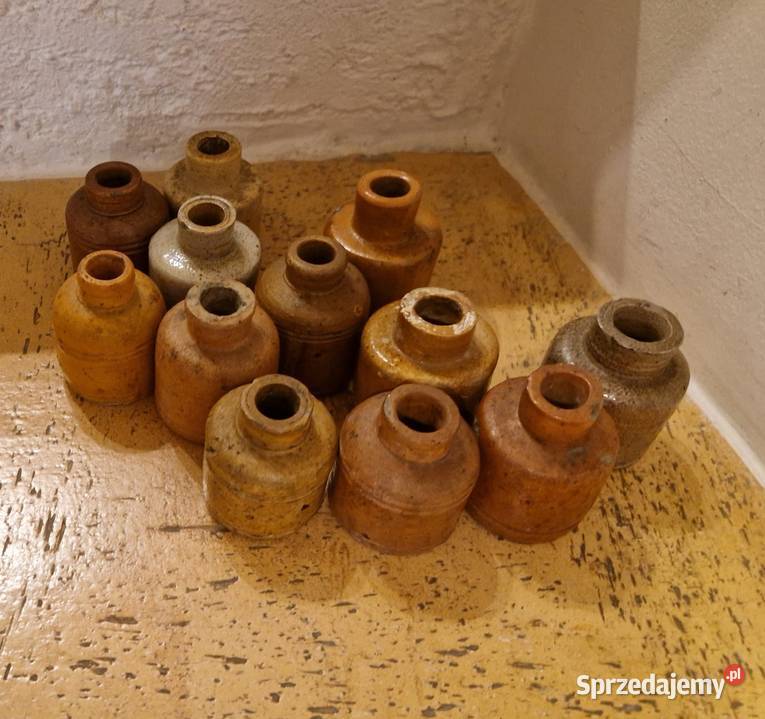 Kałamaże wazoniki z terakoty ceramika vintage Lublin