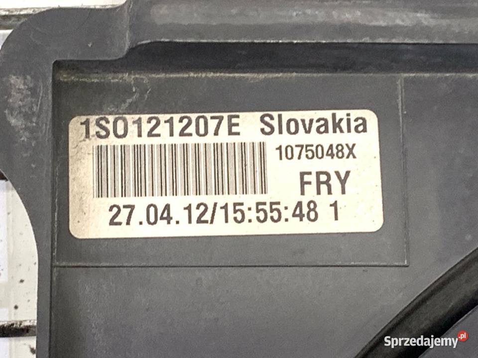 WENTYLATOR CHŁODNICY VW UP 10 75 1S0121207E Wentylatory chłodnicy sprzedam