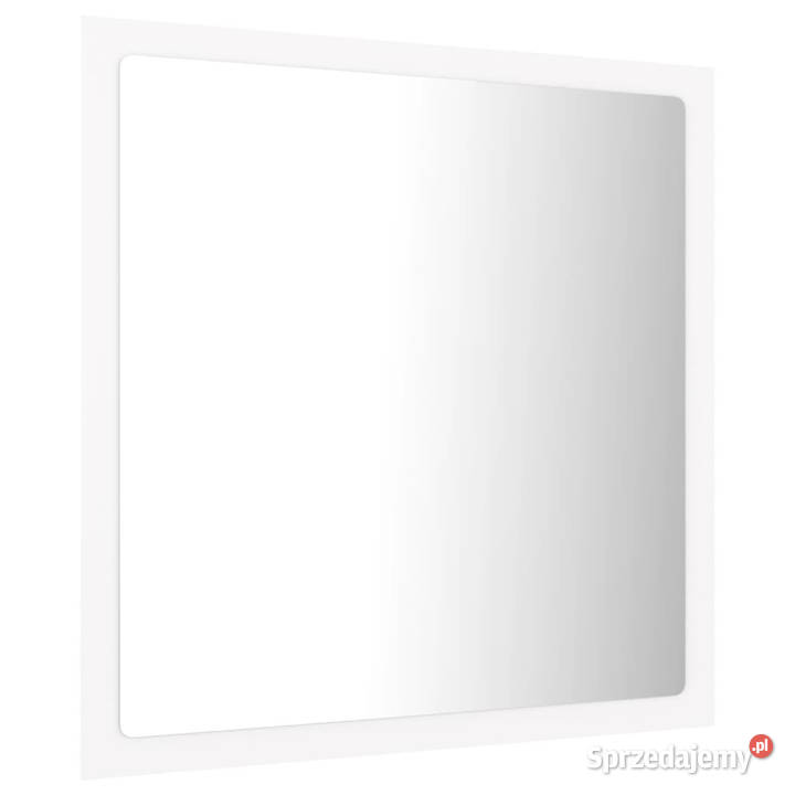 Lustro łazienkowe LED białe 40x85x37 akryl Warszawa