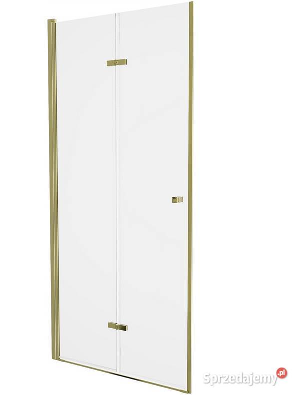DRZWI PRYSZNICOWE SKŁADANE Złote Gold 70 do 120 Choroszcz
