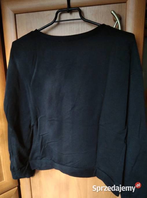 Czarna bluza z żółtą różą Rozmiar M