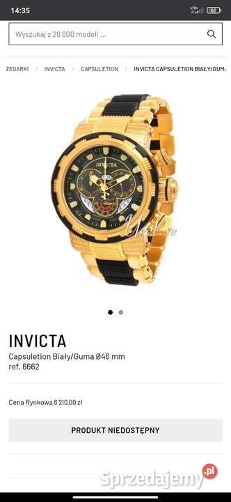 Zegarek INVICTA 6662 SwissUSA Zegarki Biała Podlaska