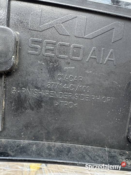 Listwa błotnika przód prawa rh kia ev6 21 Rok produkcji 2022 Sieraków