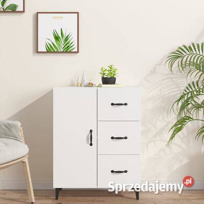 vidaXL Szafka biała 695x34x90 materiał mazowieckie Warszawa