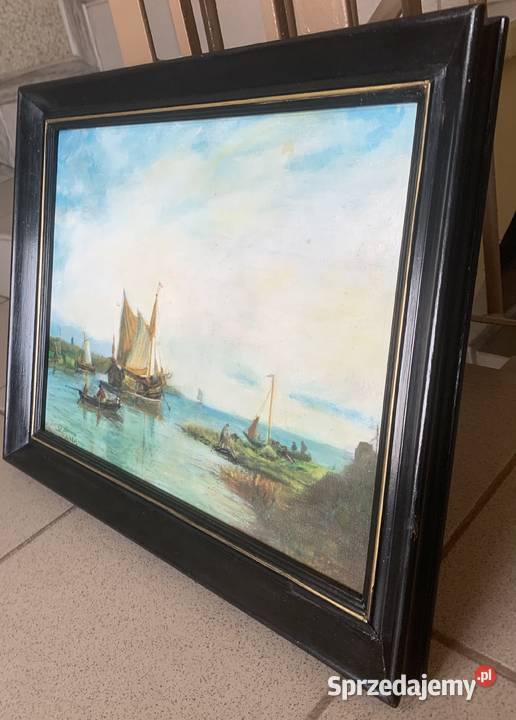 Obraz Łodzie nabrzeżu Łowicz