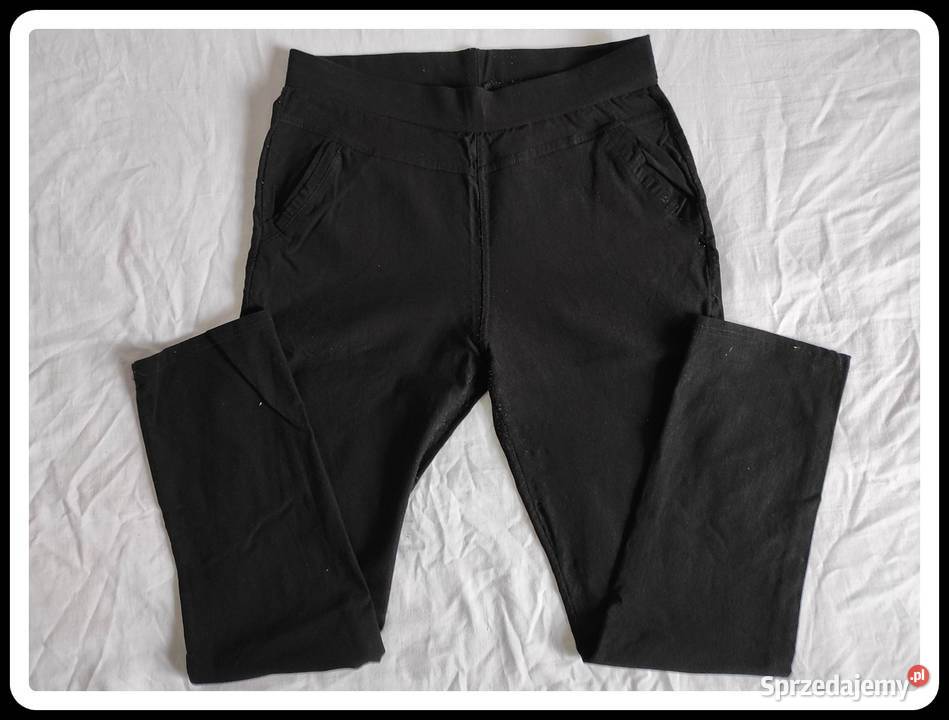 Czarne spodnie legginsy tregginsy rozmiar 40 L Płock sprzedam