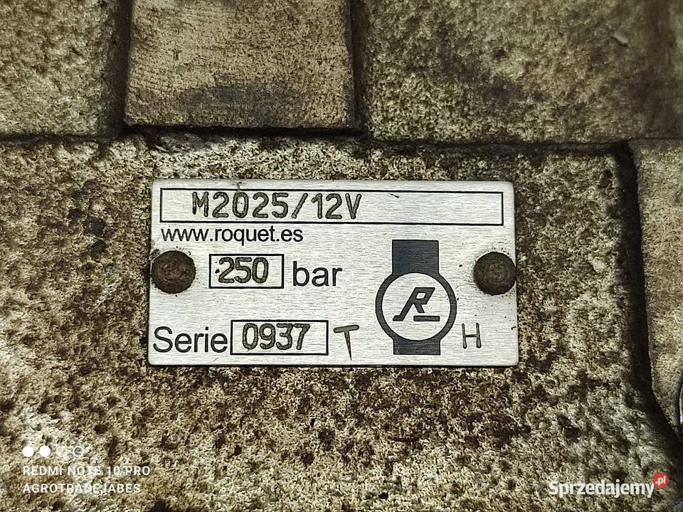 Zawór hydrauliczny M2025 12V Roquet Pozostałe Wilkowo sprzedam