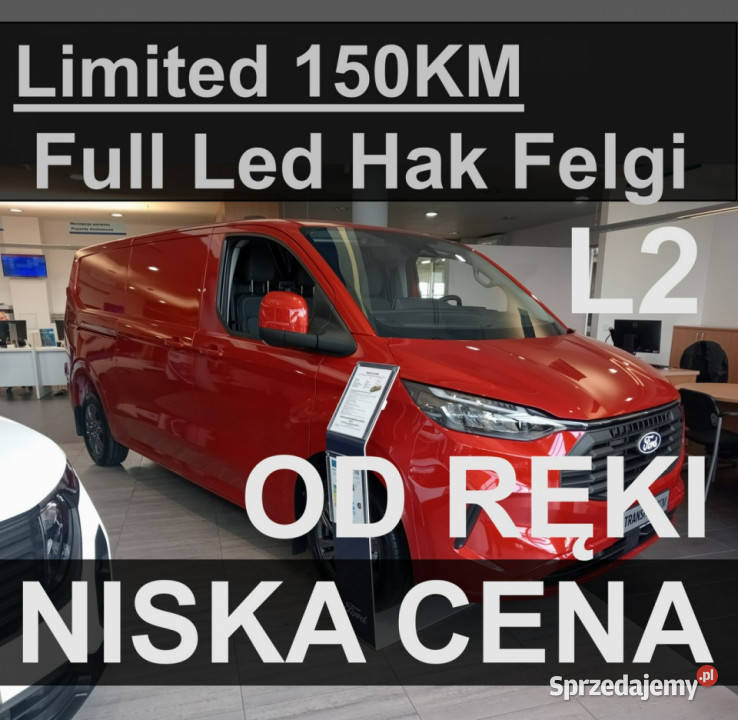 Ford Transit Custom Limited 150 Full LED Hak ABS zachodniopomorskie