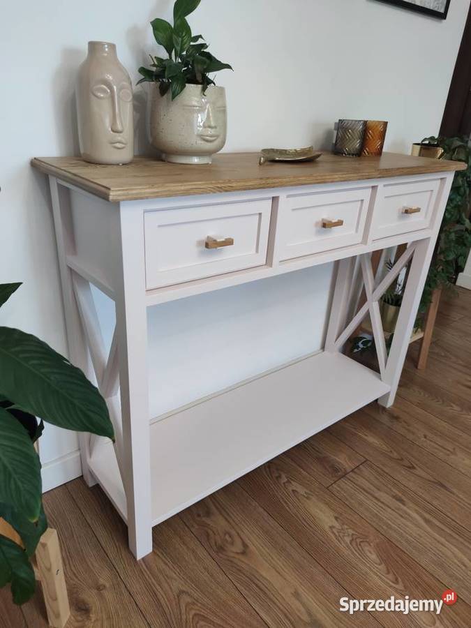 Konsola drewniana styl prowansalski 110cm Zduńska Wola
