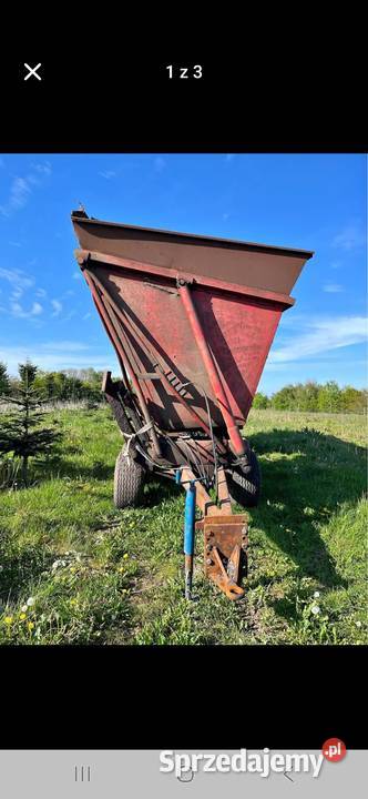 Przyczepa przeladowcza wysokiego zaladunku 2x nieuszkodzony Wąbrzeźno sprzedam