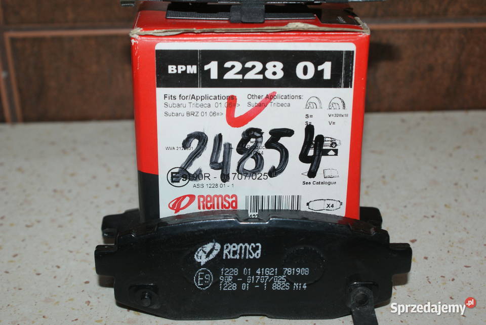 GDB3442 26696XA010 KLOCKI HAMULC SUBARU TRIBECA Pozostałe Białobrzegi
