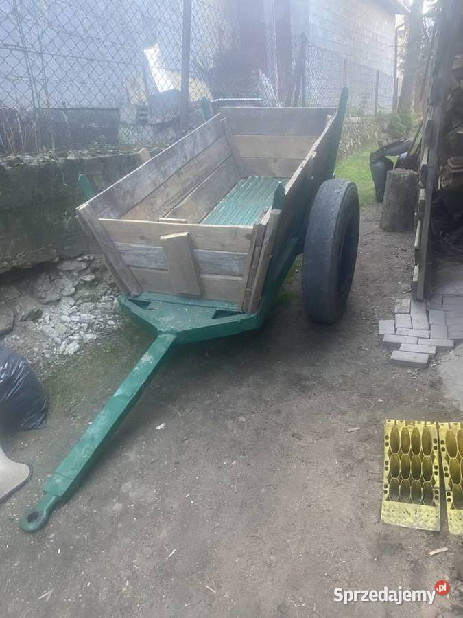 Przyczepa do ciągnika traktora kara kołówka nieuszkodzony Lubień