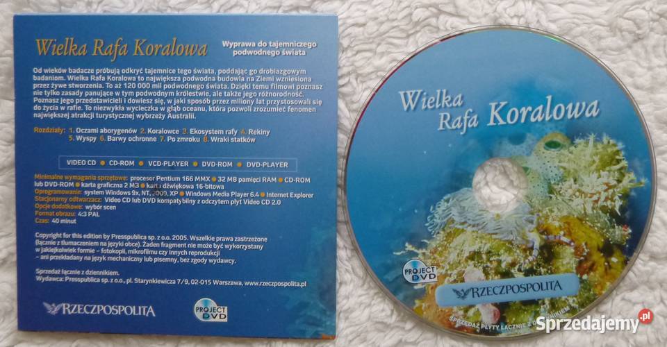 Film VCD Wielka Rafa Koralowa Warszawa