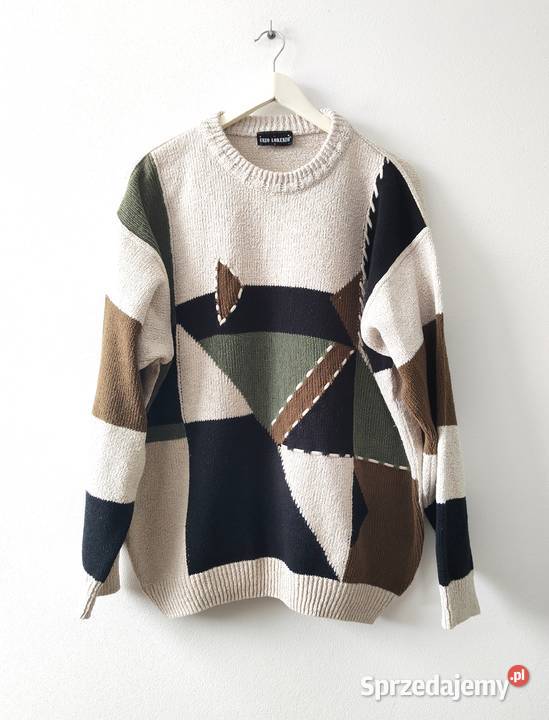 Sweter Vintage y2k love 80 90 00s Jumper podkarpackie Jasło