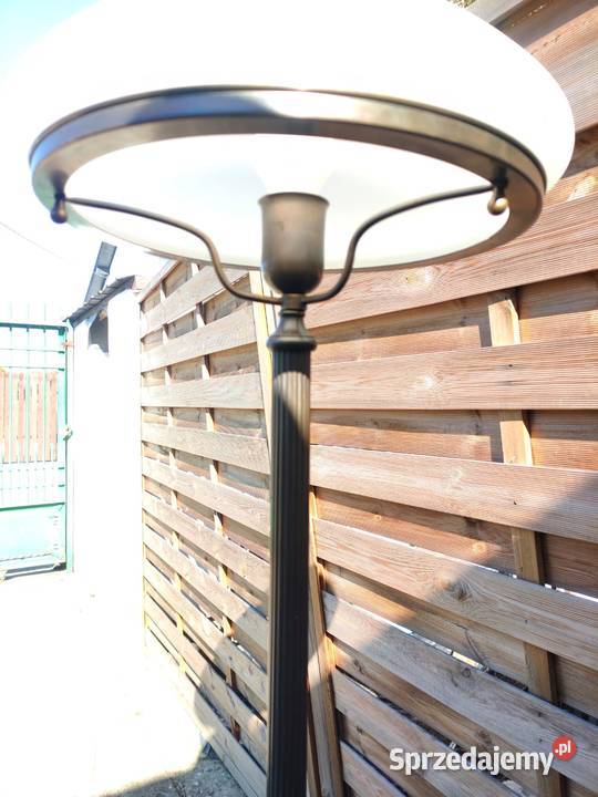 Lampa mosiężna stojąca do salonu Stan PROMOCJA mazowieckie Warszawa