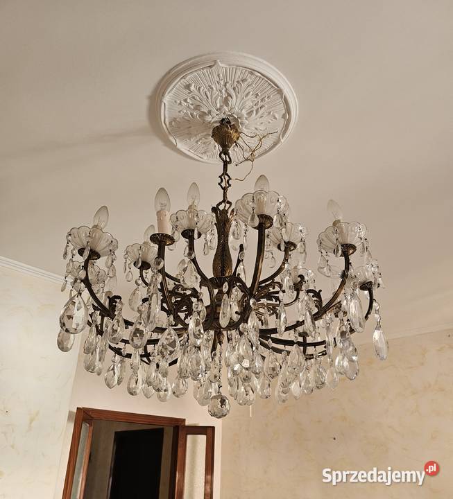 Luksusowy żyrandol kryształowy Maria Teresa 18 Wałbrzych sprzedam