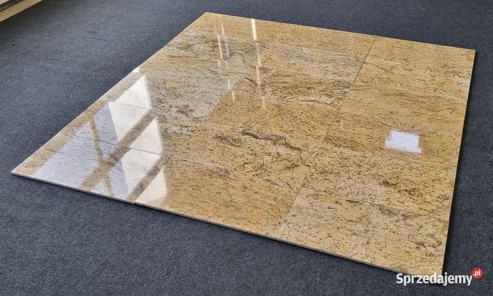 Płytki granitowe Madura Gold polerowane kamienne Bielawa