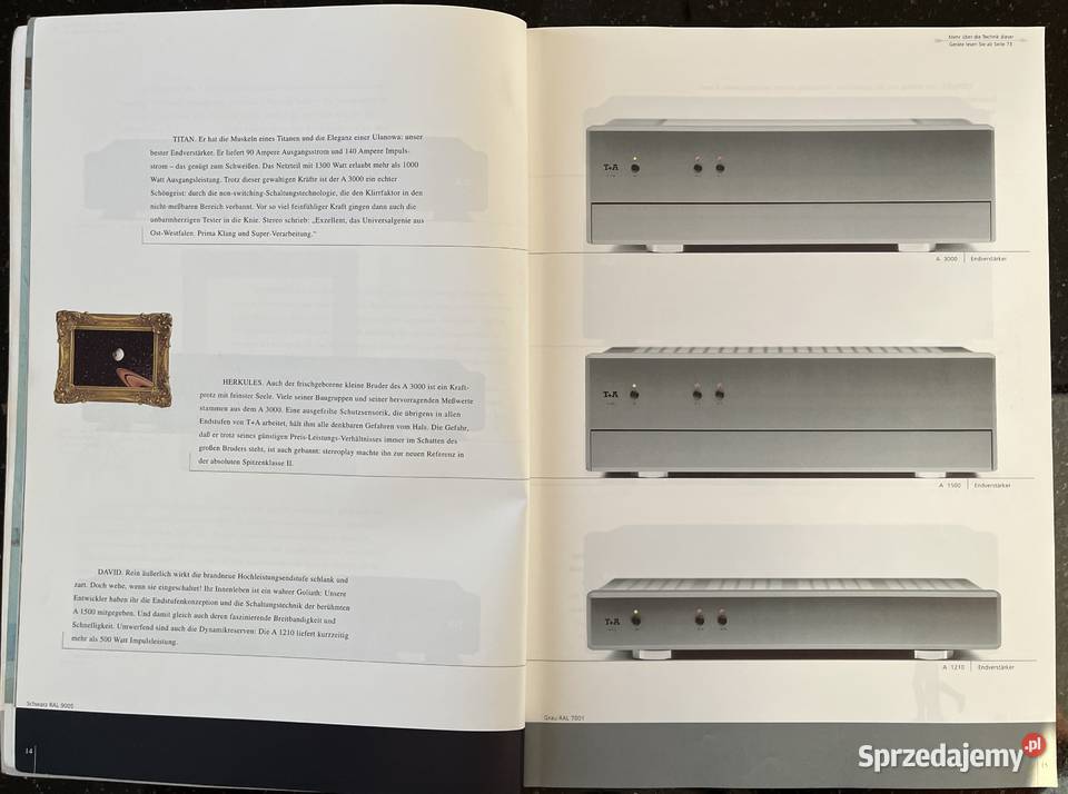 TA 1998 RARYTAS Prospekt Katalog Produktów HIFI