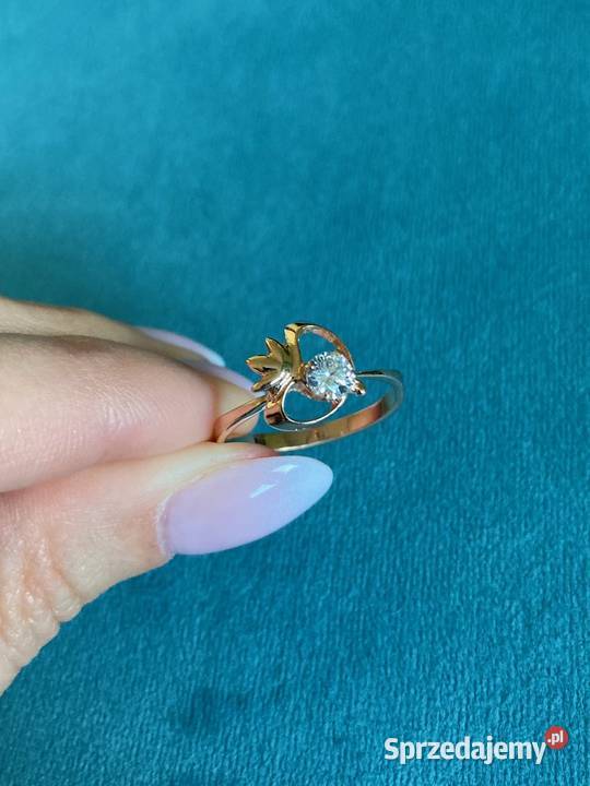 Nowy złoty pierścionek złoto 14K 585 serduszko podkarpackie Nisko