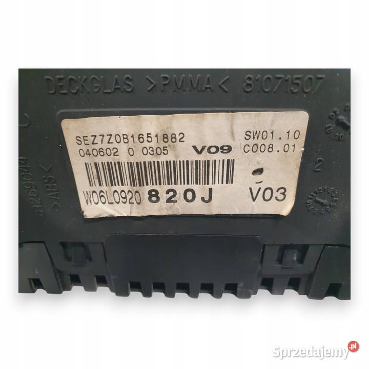 LICZNIK ZEGARY W06L0920820J Seat Ibiza III 14 Chełm