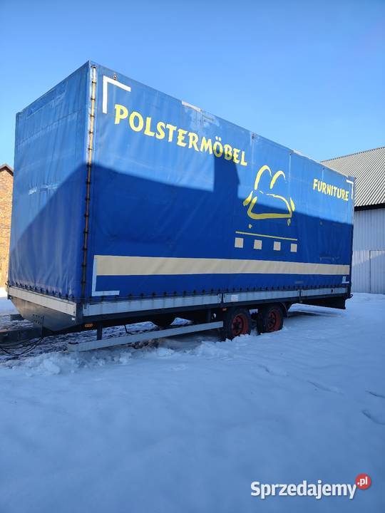 Przyczepa tandem Laweta do siana słomy tytoniu lubelskie Tarnogród