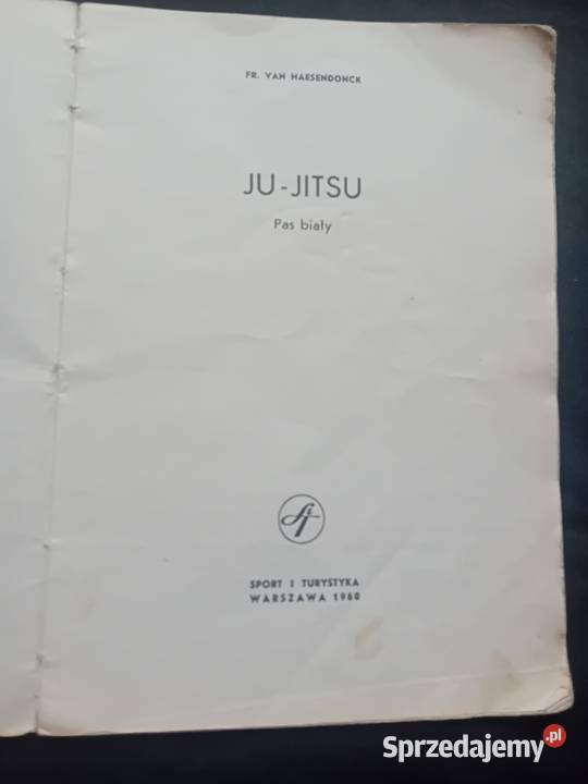 Fr van Haesendonck JuJitsu Pas Biały Sport i Antykwariat