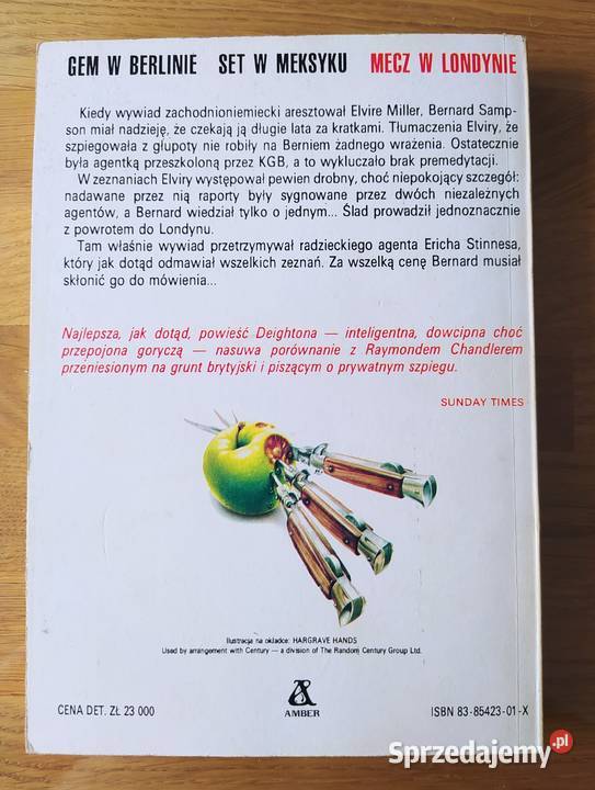 mecz w Londynie Len Deighton Hajnówka